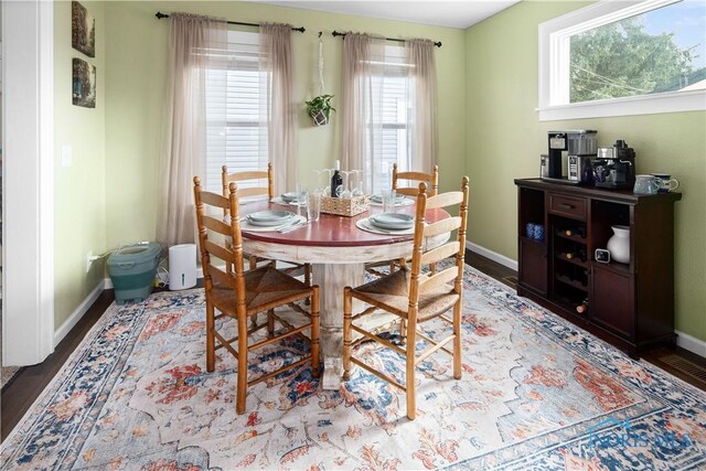 1130 Alger St, Fremont, OH 43420 - dining area with plenty of natural light and wood finished floors