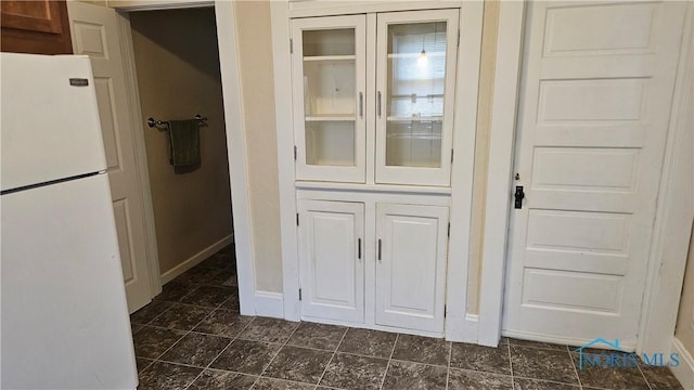 4024 Commonwealth Ave, Toledo, OH 43612 - kitchen featuring freestanding refrigerator and baseboards
