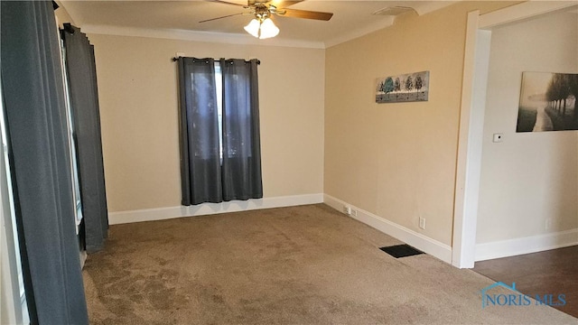 4024 Commonwealth Ave, Toledo, OH 43612 - unfurnished room with a ceiling fan and carpet