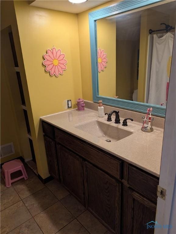 16020 County Road D, Wauseon, OH 43567 - full bathroom with vanity and tile patterned floors
