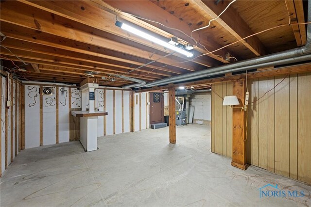 2521 Shallowford Dr, Toledo, OH 43611 - unfinished basement featuring heating unit