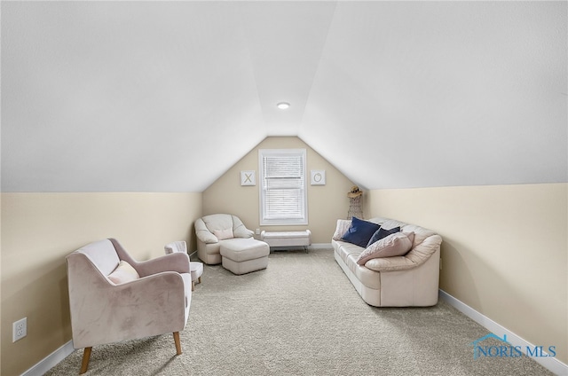5352 Brint Crossing Blvd, Sylvania, OH 43560 - living area featuring lofted ceiling and carpet floors
