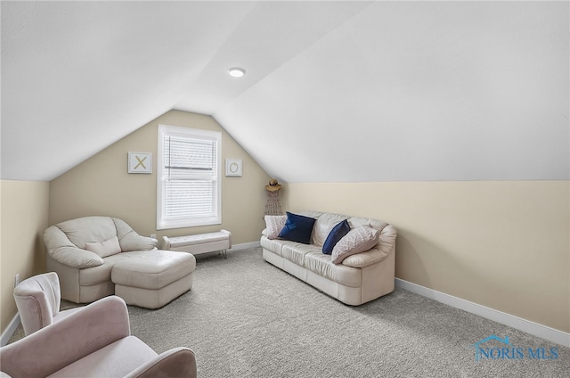 5352 Brint Crossing Blvd, Sylvania, OH 43560 - living room featuring lofted ceiling and carpet floors