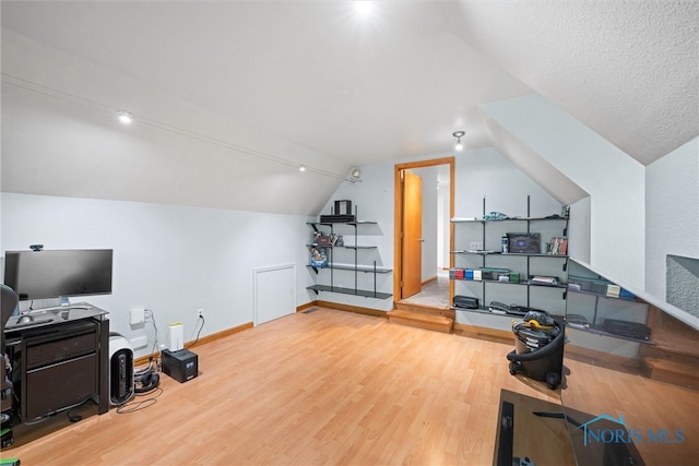 1528 Indian Creek Dr, Perrysburg, OH 43551 - home office with wood finished floors and lofted ceiling