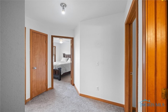 1528 Indian Creek Dr, Perrysburg, OH 43551 - hall featuring carpet floors and baseboards