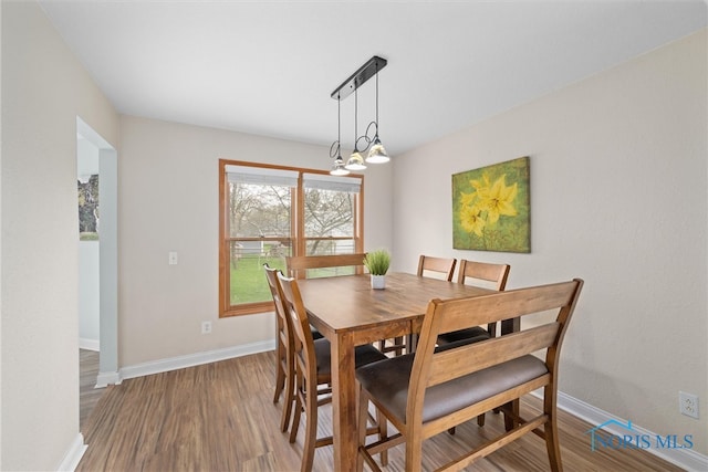 1528 Indian Creek Dr, Perrysburg, OH 43551 - dining area featuring wood finished floors and baseboards