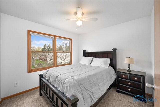 1528 Indian Creek Dr, Perrysburg, OH 43551 - bedroom with carpet and ceiling fan