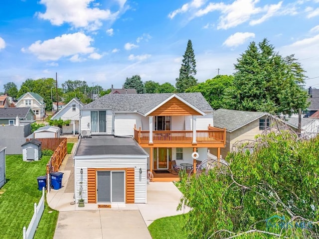3133 126th St, Toledo, OH 43611 - view of front of home featuring a shingled roof and a balcony