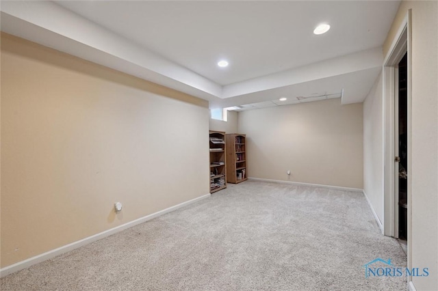 7713 Rome Ct, Holland, OH 43528 - finished below grade area featuring carpet flooring and recessed lighting