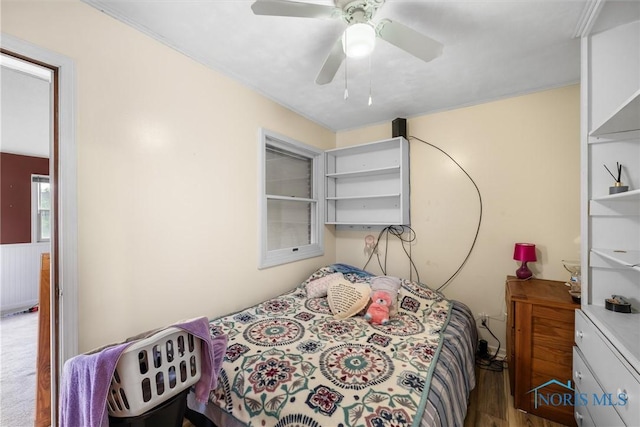 3171 Astor Ave, Toledo, OH 43614 - bedroom featuring wood finished floors and a ceiling fan