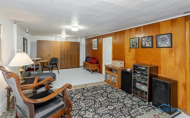 921 7th St, Maumee, OH 43537 - sitting room featuring wooden walls