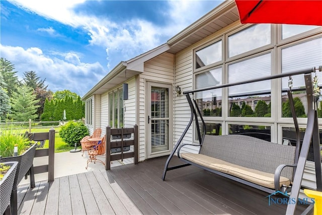 6666 Brick Yard Ct, Maumee, OH 43537 - view of wooden terrace
