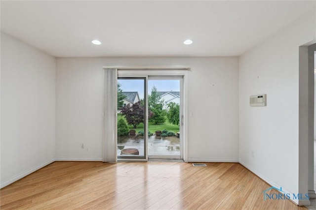 26332 Whitewater Dr, Perrysburg, OH 43551 - unfurnished room featuring wood finished floors and recessed lighting