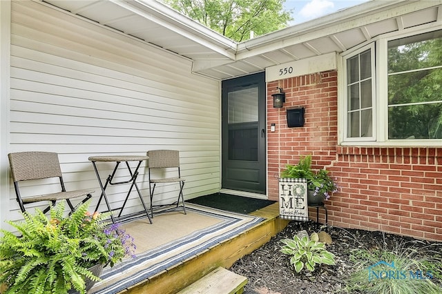 550 W 2nd St, Perrysburg, OH 43551 - entrance to property with brick siding