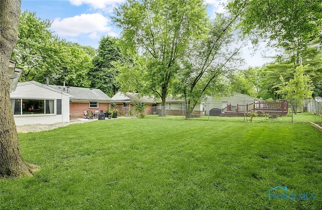 550 W 2nd St, Perrysburg, OH 43551 - fenced backyard featuring a patio area