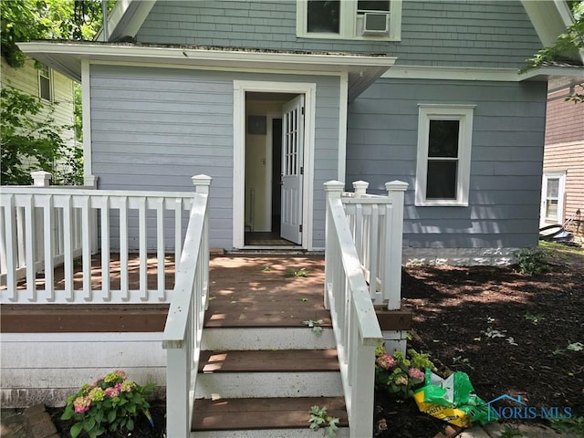 1019 Wayne Ave, Defiance, OH 43512 - doorway to property with a wooden deck