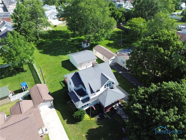 125 Cherry St, Wauseon, OH 43567 - aerial perspective of suburban area