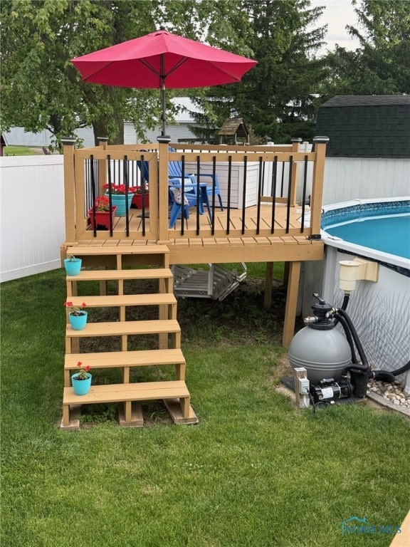 441 S Pine St, Deshler, OH 43516 - view of playground with a wooden deck and stairway
