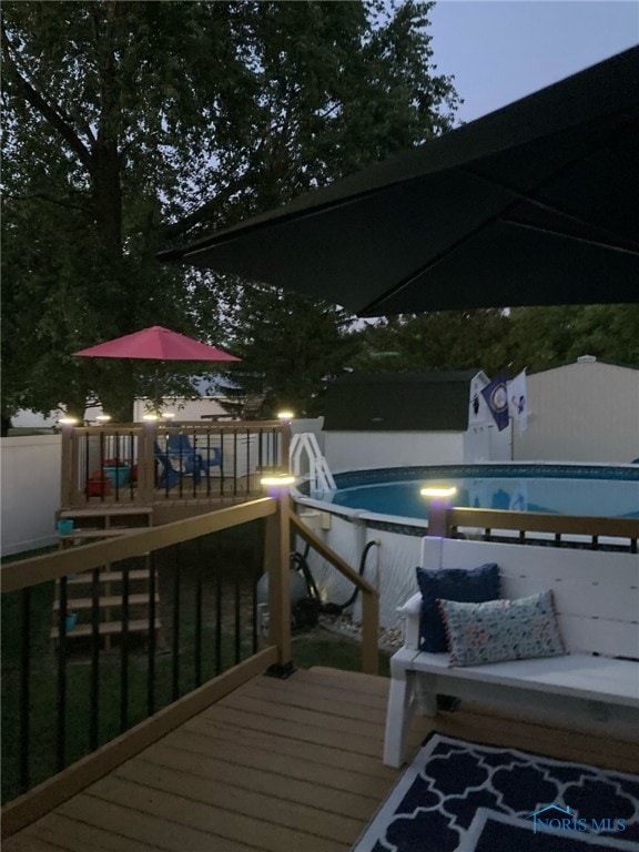 441 S Pine St, Deshler, OH 43516 - wooden terrace with a playground