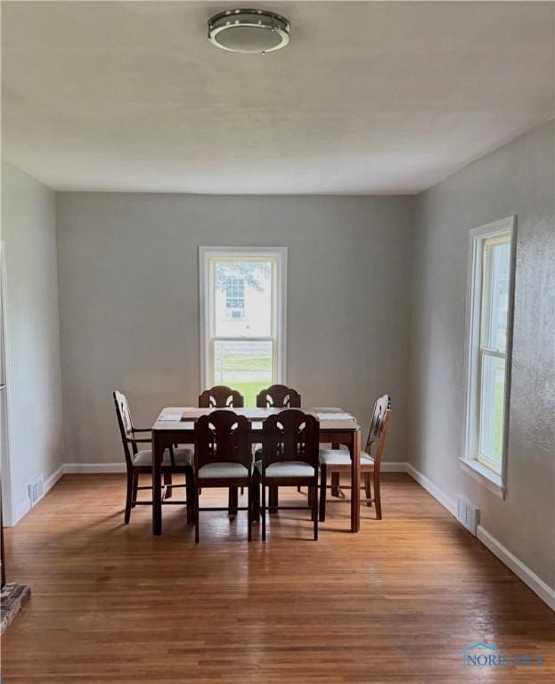 22767 Defiance Pike, Custar, OH 43511 - dining room with wood finished floors and baseboards