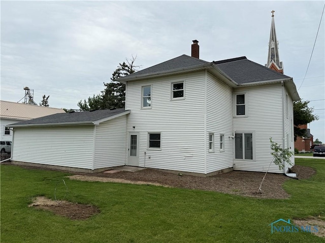 22767 Defiance Pike, Custar, OH 43511 - back of house with a yard and a chimney
