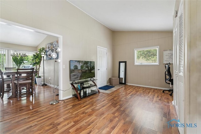 3530 Devon Hill Rd, Toledo, OH 43606 - office featuring wood finished floors and lofted ceiling