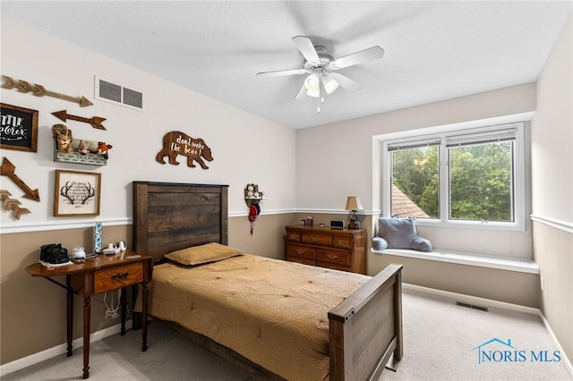 14285 Cuckle Creek Rd, Bowling Green, OH 43402 - carpeted bedroom featuring baseboards and ceiling fan