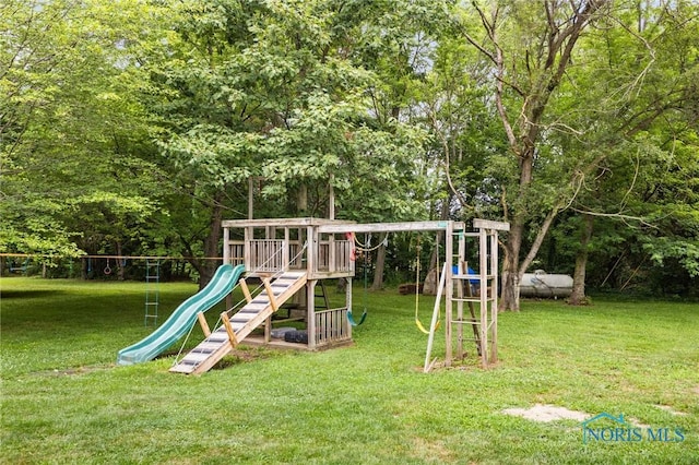 14285 Cuckle Creek Rd, Bowling Green, OH 43402 - view of playground featuring a yard