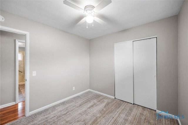 3431 146th St, Toledo, OH 43611 - unfurnished bedroom featuring a closet and ceiling fan