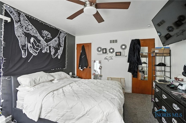 1732 Gilbert Rd, Toledo, OH 43614 - bedroom featuring carpet floors and a ceiling fan