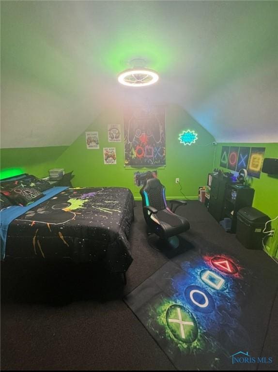 1708 Fredonia Ave, Toledo, OH 43608 - bedroom featuring lofted ceiling and carpet flooring