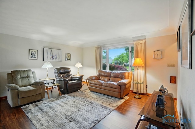 2519 Melva Ct, Toledo, OH 43611 - living room with dark wood-type flooring
