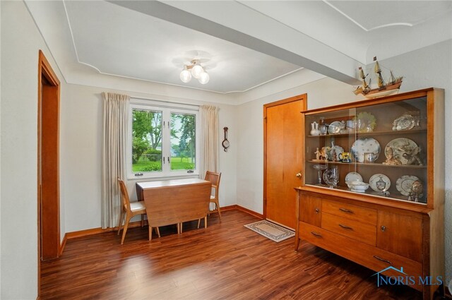 2519 Melva Ct, Toledo, OH 43611 - dining area with a chandelier and wood finished floors