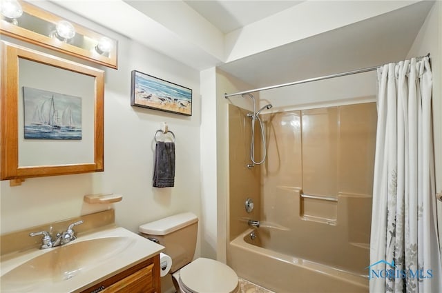 2519 Melva Ct, Toledo, OH 43611 - bathroom with shower / bath combo with shower curtain and vanity
