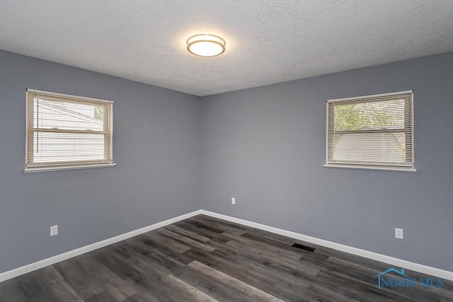2509 Orchard Hills Blvd, Toledo, OH 43615 - spare room featuring plenty of natural light, dark wood-style floors, and a textured ceiling