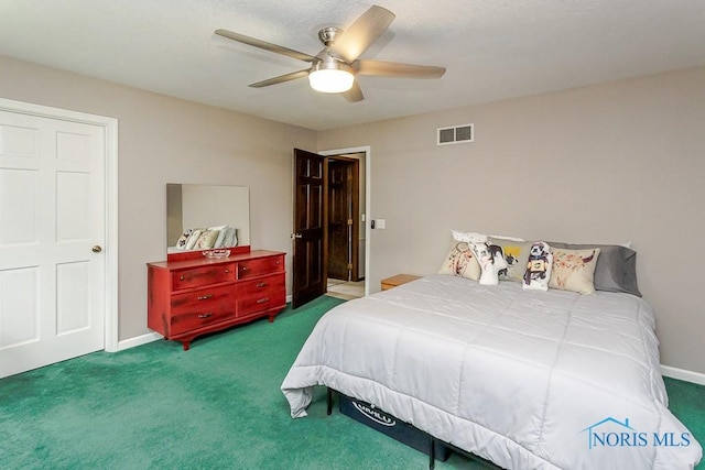 5226 Summer Dr, Sylvania, OH 43560 - bedroom featuring carpet and ceiling fan
