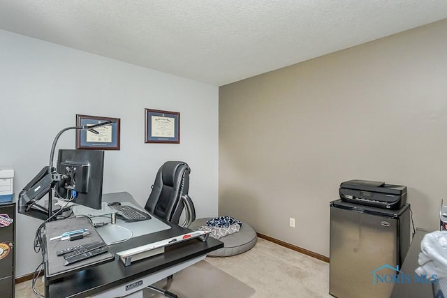5226 Summer Dr, Sylvania, OH 43560 - home office featuring light colored carpet and a textured ceiling