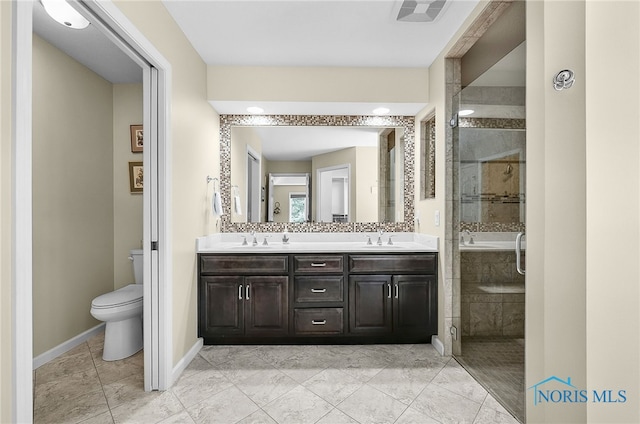 4068 Deer Ravine Ct, Maumee, OH 43537 - full bathroom with a shower stall and double vanity