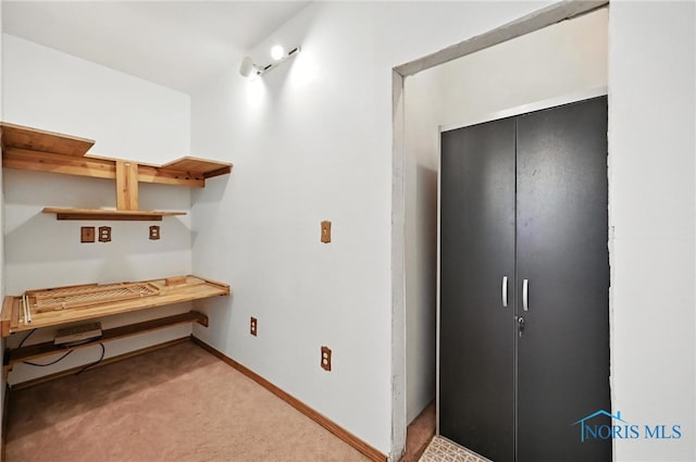 356 S Belmore St, Leipsic, OH 45856 - home office featuring light carpet and baseboards