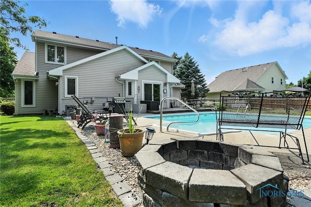 1780 Lexington Dr, Perrysburg, OH 43551 - view of pool with an outdoor fire pit and a patio