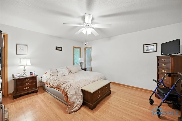 1780 Lexington Dr, Perrysburg, OH 43551 - bedroom featuring light wood finished floors and ceiling fan