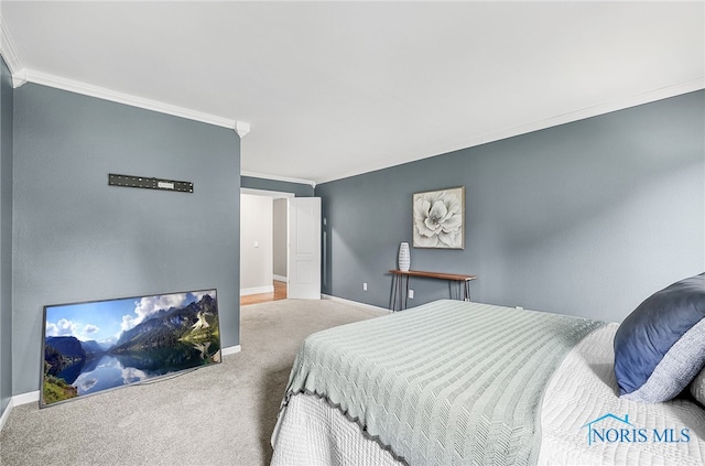 11 Meadowpond Dr, Perrysburg, OH 43551 - bedroom featuring ornamental molding and carpet floors