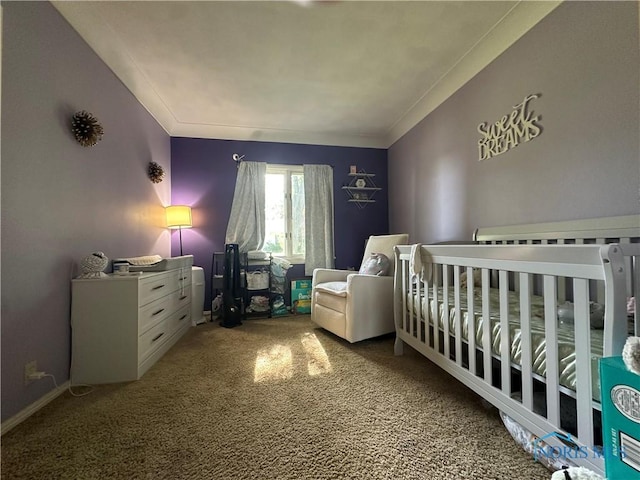 101 Maplewood Dr, Pandora, OH 45877 - carpeted bedroom featuring a crib