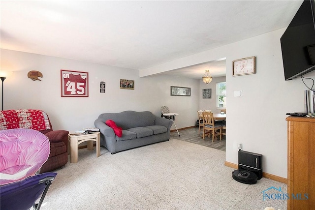 2204 Longport Dr, Maumee, OH 43537 - carpeted living area featuring baseboards