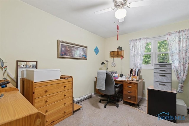 7948 Holstein Rd, Toledo, OH 43617 - carpeted office space featuring ceiling fan