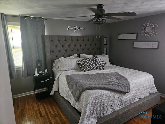 13876 Kay St, Paulding, OH 45879 - bedroom featuring wood finished floors and ceiling fan