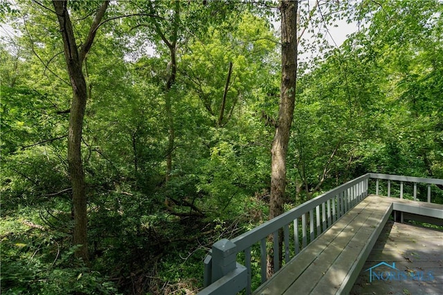 5301 River Oaks Ct, Sylvania, OH 43560 - deck with a wooded view