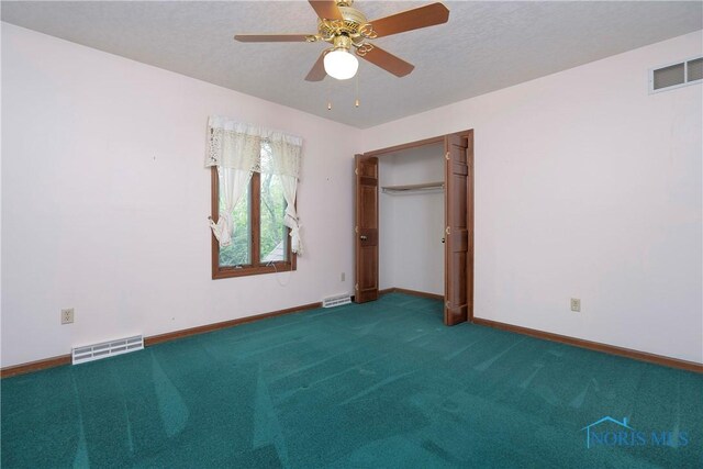 5301 River Oaks Ct, Sylvania, OH 43560 - unfurnished bedroom with dark carpet and ceiling fan