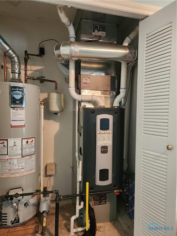 4547 Harbour Creek Ct, Maumee, OH 43537 - utilities featuring gas water heater