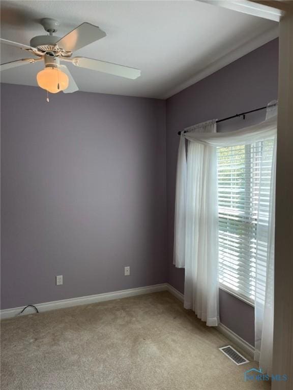 4547 Harbour Creek Ct, Maumee, OH 43537 - unfurnished room featuring light carpet and ceiling fan